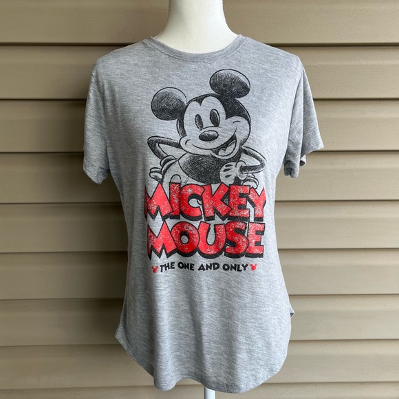 Disney Tops - •Disney• Super Soft Mickey Mouse Tee Shirt - Size Large